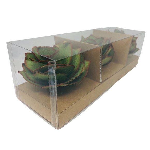 Hallmark Handcrafted Decorative Succulents Plants Set of 3 Home Decor - Picture 2 of 4